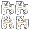 4X Carburetor Repair Kit Gasket for Kawasaki ZX600 Ninja ZX6R (2000–2002)