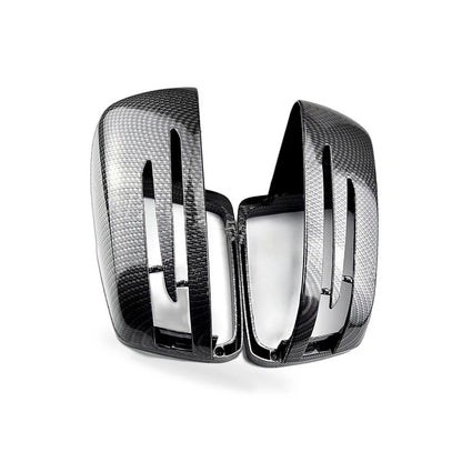 Carbon Fiber Hydrographic Rear View Mirror Cover for Mercedes W176 W246