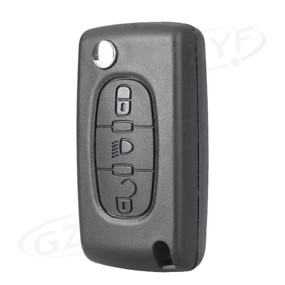 3X Folding Key Shell Case for Citroen C4 C5 C6 C8 Xsara Picasso
