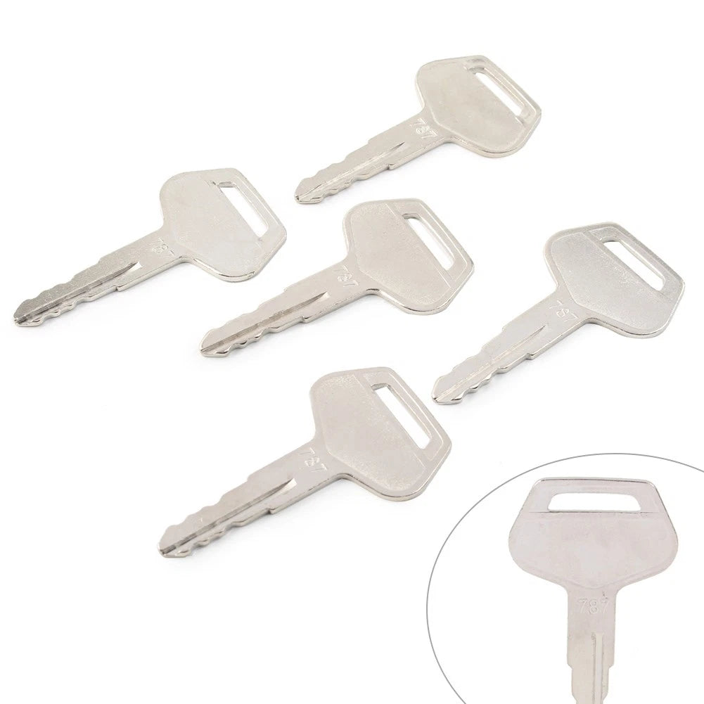 5 Pcs Ignition Keys 787 TR261434 for Komatsu Excavator (Dozer Loader)