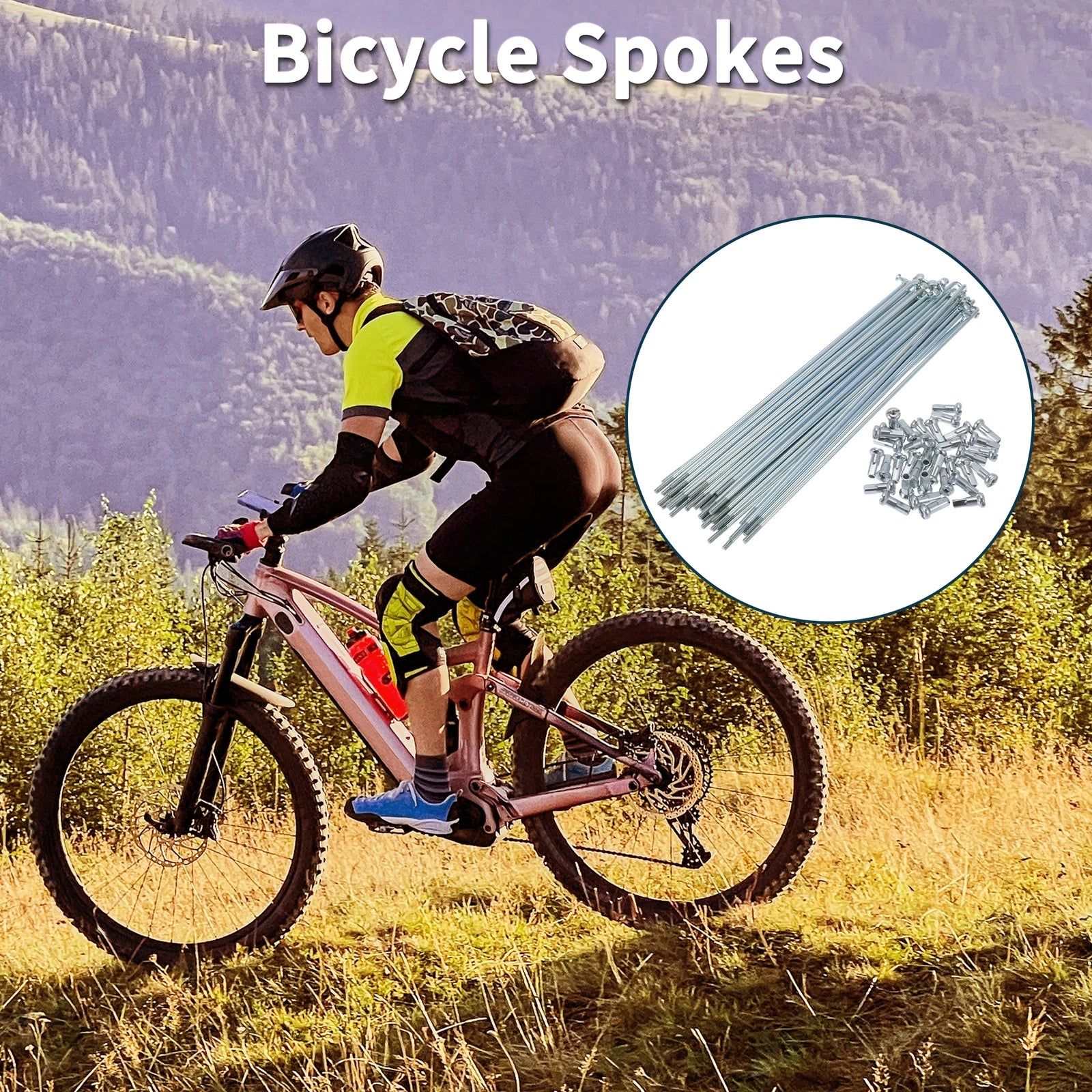 Bicycle Spokes Nipple 45 Steel Galvanized Universal for Universal (any year)