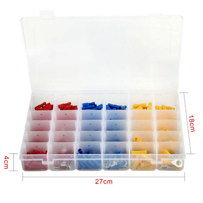 480PCS Insulated Electrical Wire Terminals Crimp Connectors Assortment Kit