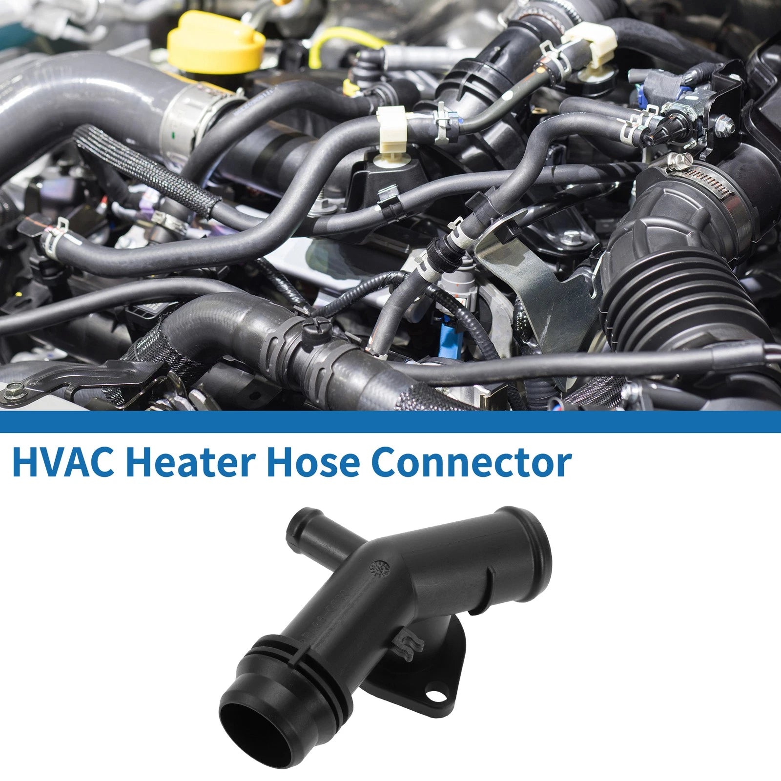HVAC Heater Hose Connector Replacement for Audi A8 Quattro 3.0L (2015–2018)
