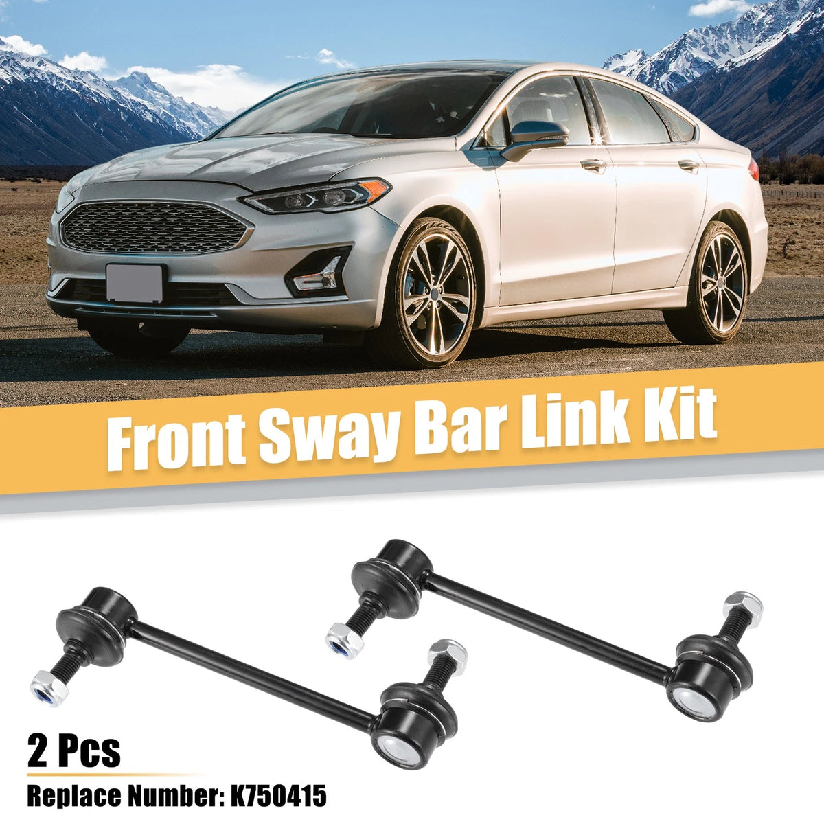 2pcs Front Stabilizer Sway Bar End Links Replacement for Ford Fusion (2011–2012)