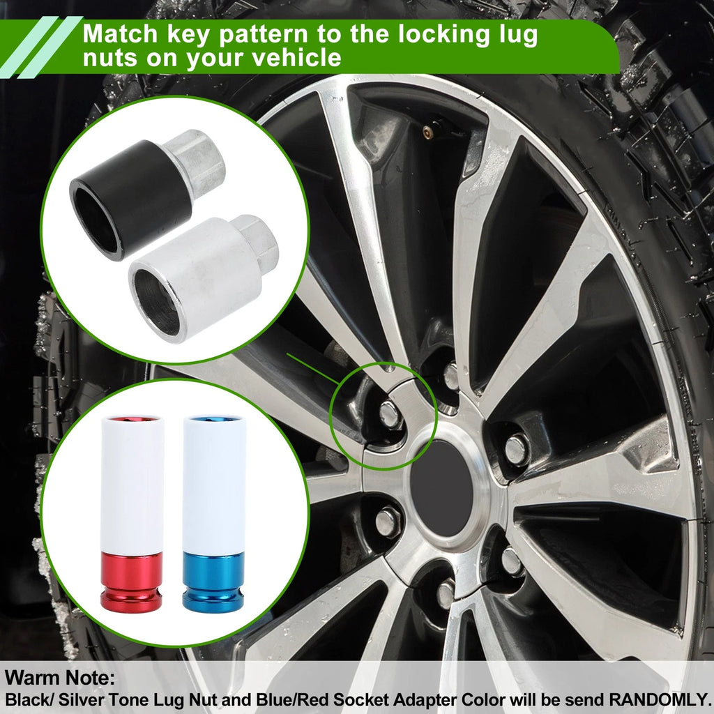 Wheel Lock Lug Nut Removal Key Socket Anti Theft for Toyota (2005–2015)