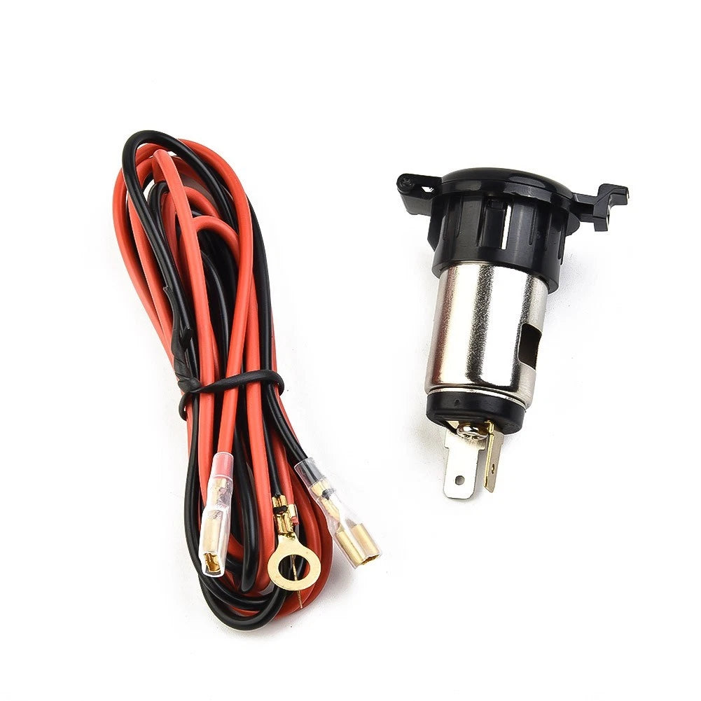 Multifunctional Car Power Adapter with Waterproof USB Charger for Universal Use