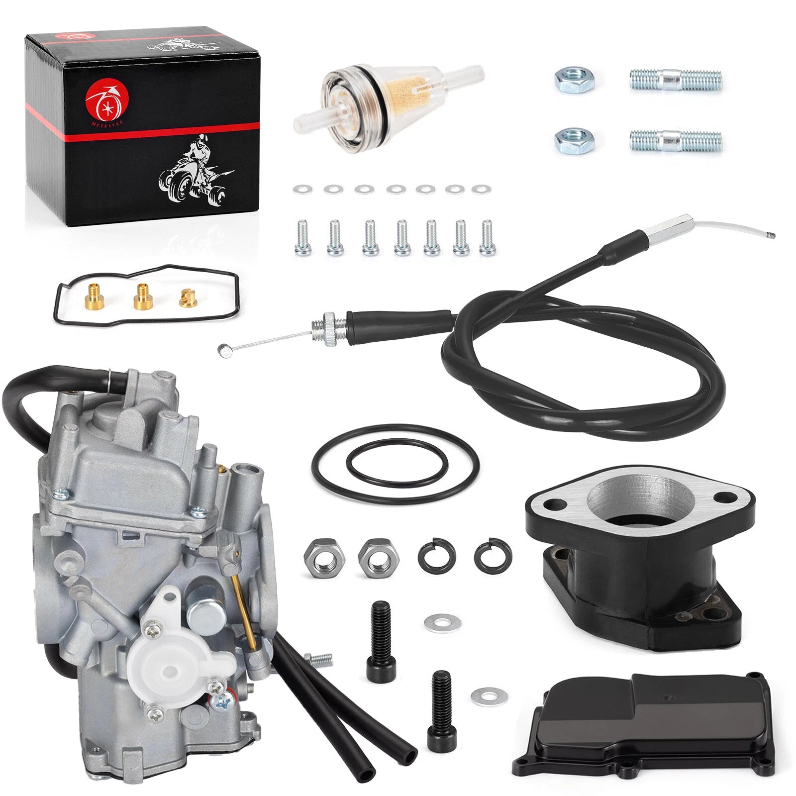 Carburetor & Intake Manifold & Throttle Cable for Yamaha YFM350X Warrior (1993–2004)