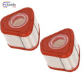 Set of 2 Air Filters for Briggs & Stratton (595853, 597265, 115P02, 115P05, 123P02, 123P07)
