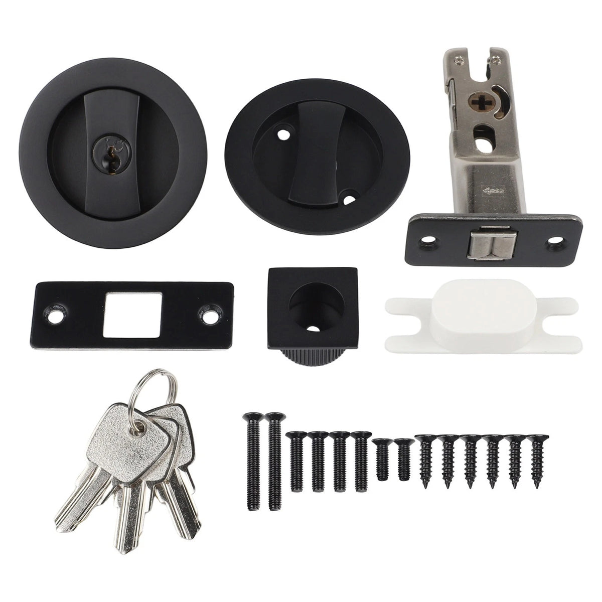 Integrated Hook Closure Design for Bathroom Sliding Door Locks