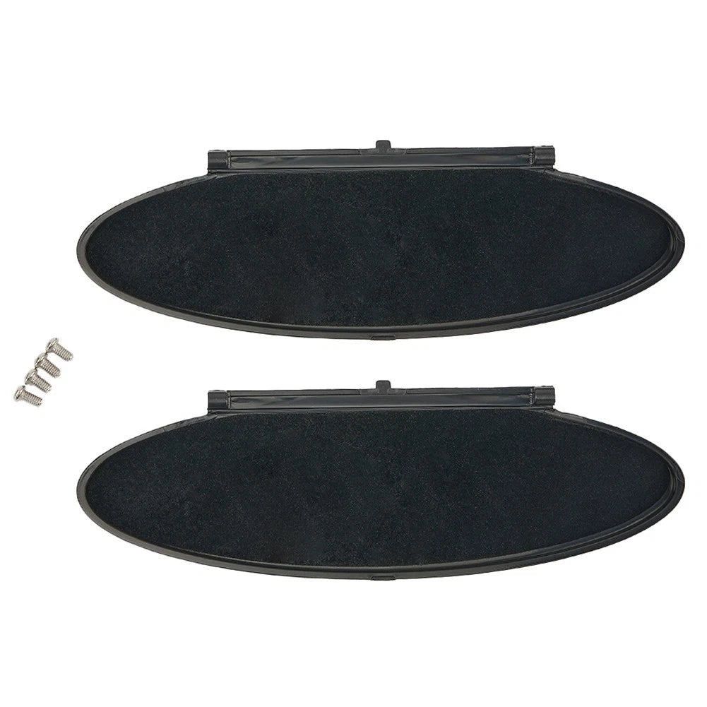 2 X Replacement Sunvisor Vanity Mirror Cover Black For 911/996/997