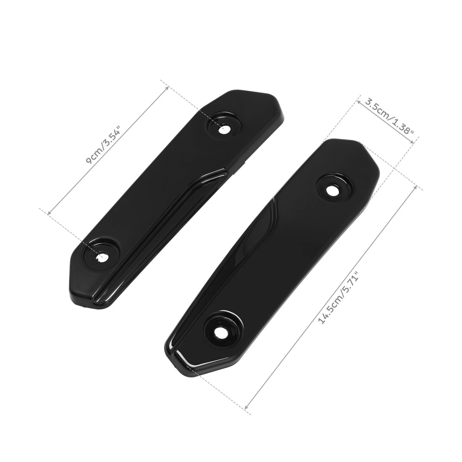 Split Windshield Side Trims for Harley CVO Street Glide (2023–2026) Vivid Black