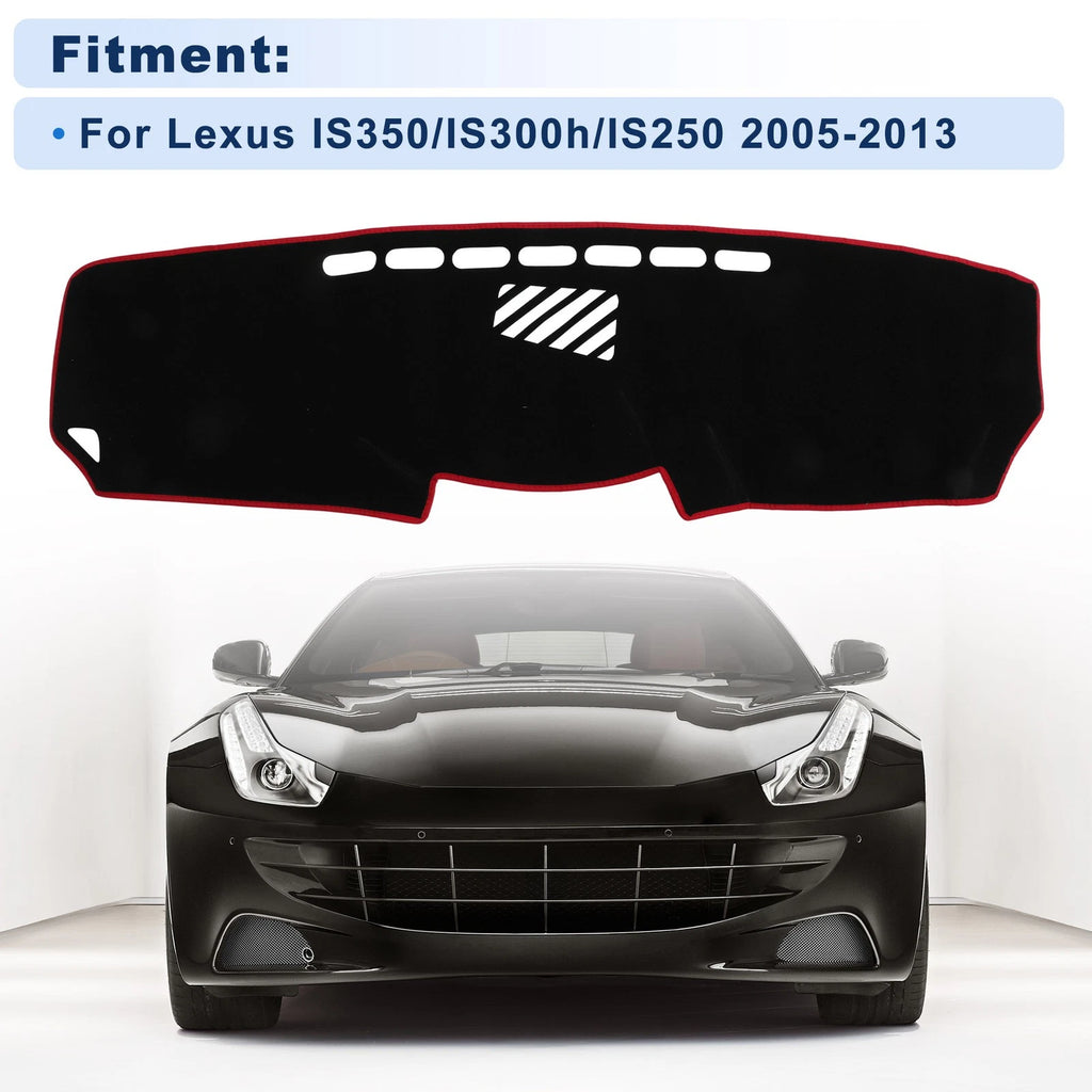 Dash Cover for Lexus IS 250 300h 350 Replacement (2005–2013) Polyester Black