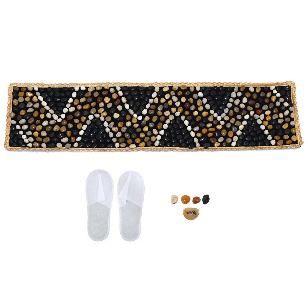 Cobblestone Foot Massage Mat for Bathroom Kitchen (59x16.5)