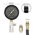 Engine Compression Test Kit with 0-300 PSI Gauge Metal Plastic Construction