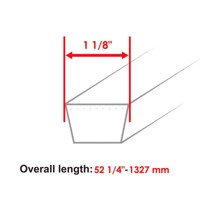 Wheel Drive Belt for Scag SW36 36 Inch Deck (2012–2018)
