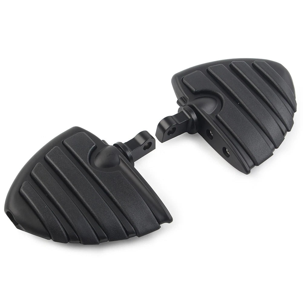 Set of 2 Foot Pegs for Harley-Davidson Motorcycle (10mm, Black)