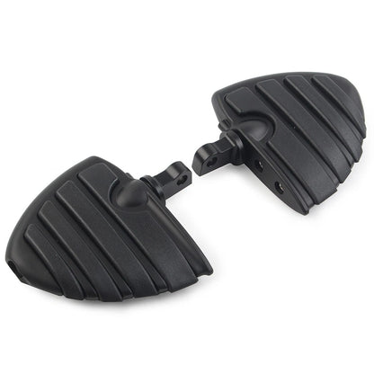 Set of 2 Foot Pegs for Harley-Davidson Motorcycle (10mm, Black)