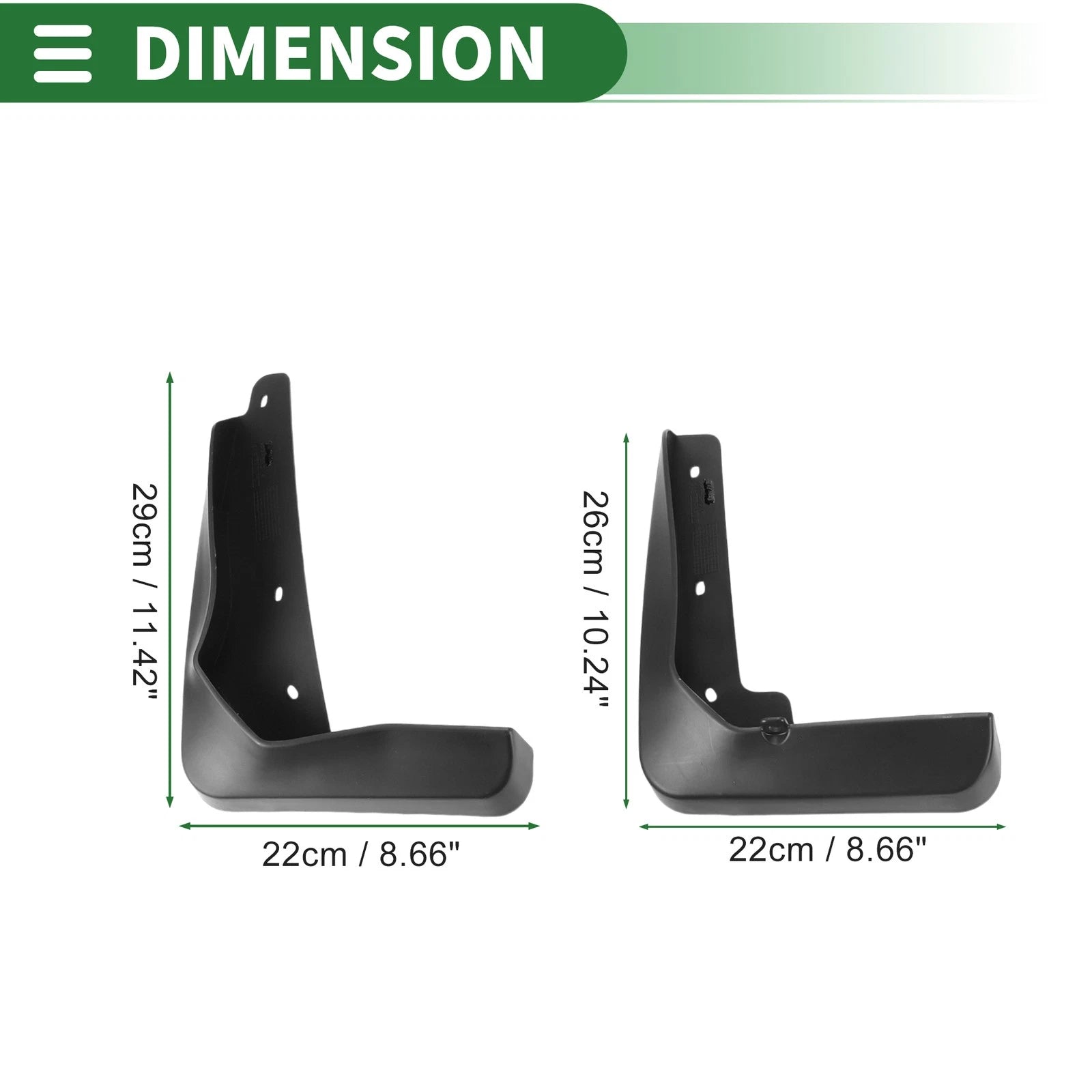 Mud Flaps Splash Guards 1 Set Front Rear for Lexus GS (2012–2022)