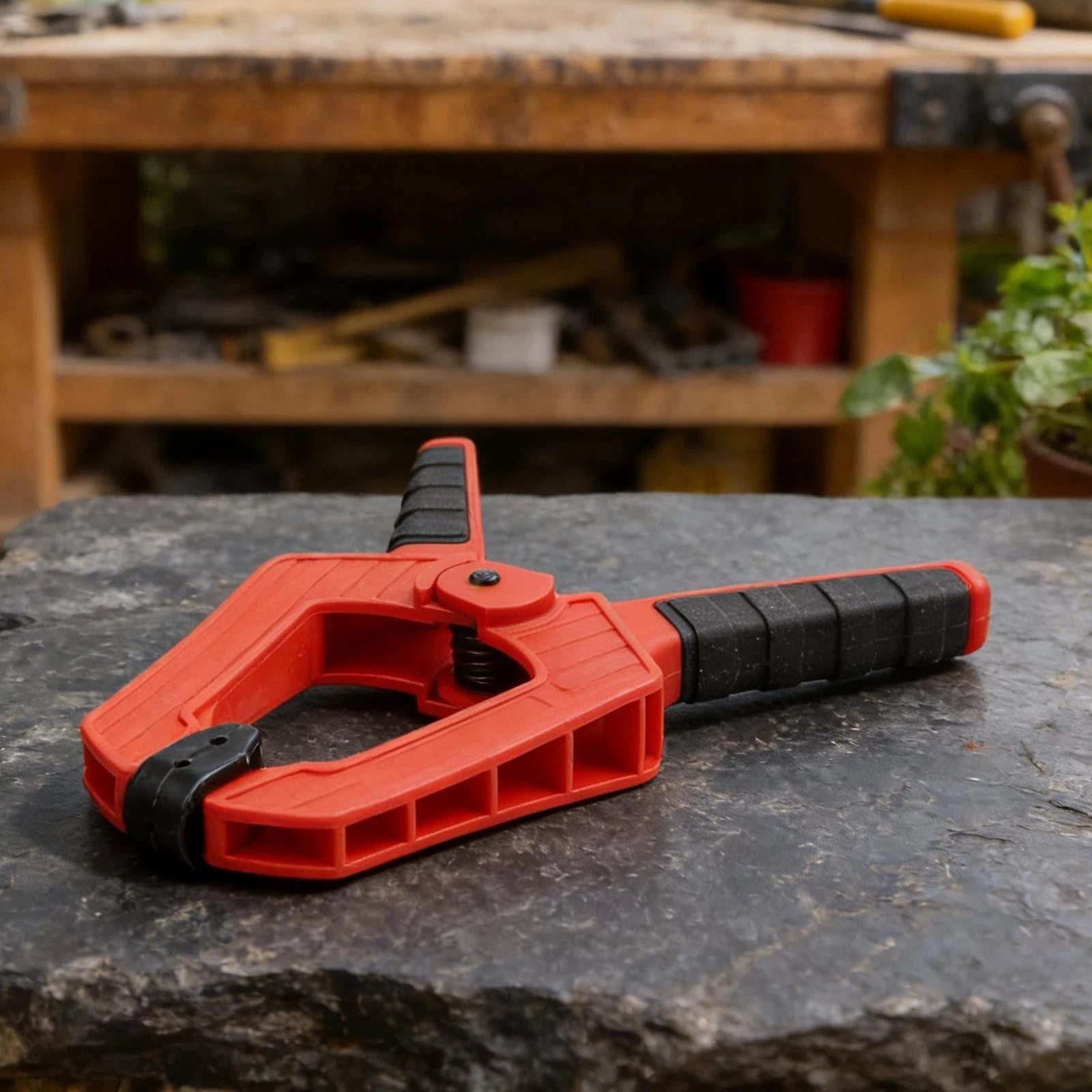 Woodworking Clamp with Rubber Coated Non Slip Handle for