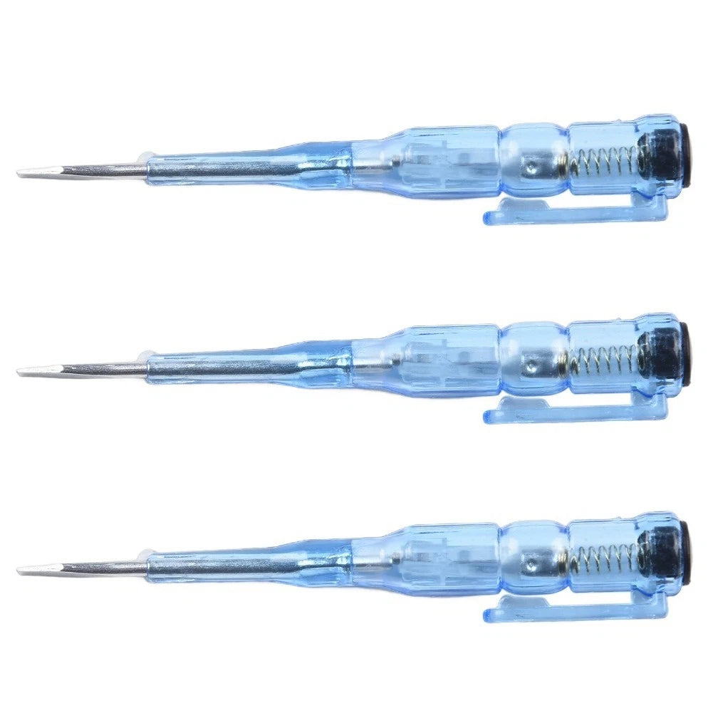 Portable 3 Piece Electric Tester Pen Set Screwdriver Tool for Electrical Use