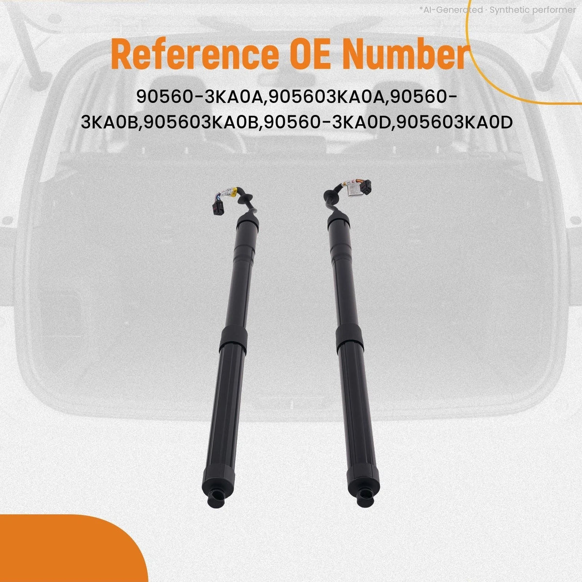 Set of 2 Rear Power Hatch Lift Supports for Nissan Pathfinder (2013–2015)