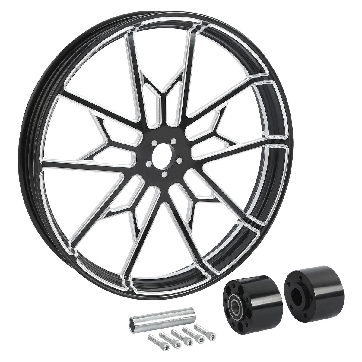 23" Front Wheel Rim & Dual Disc Hub for Harley Touring Road Glide (1997–2021)