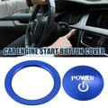 Engine Start Stop Button Cover Trim Replacement for Toyota Blue (2010–2018)