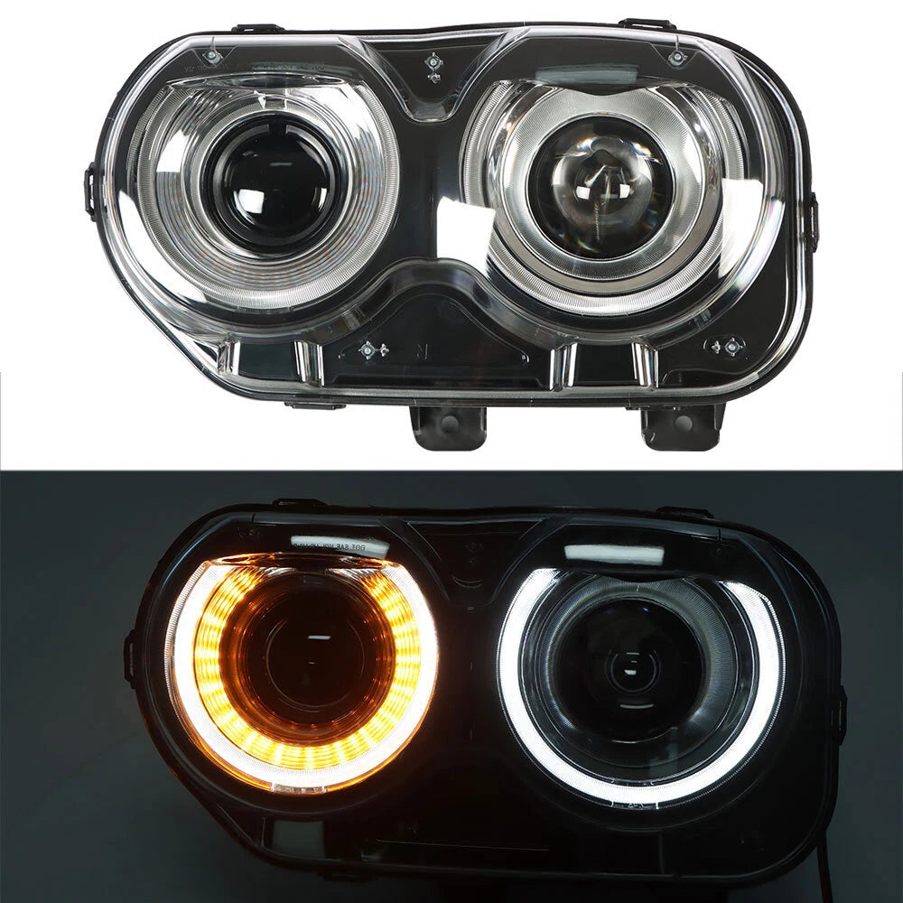Driver Side Headlight for Dodge Challenger (2015–2018) Halogen LED