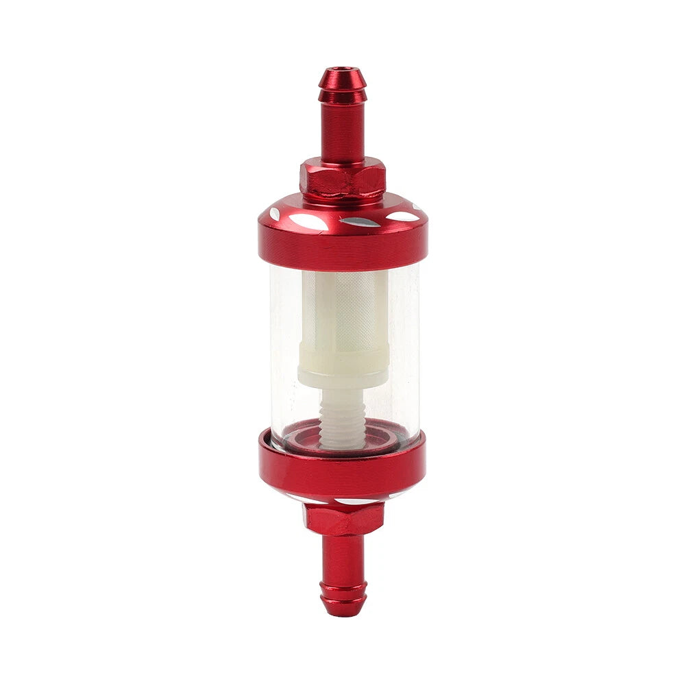 8MM Inline Reusable Motorcycle Gas Fuel Filter for Universal Models