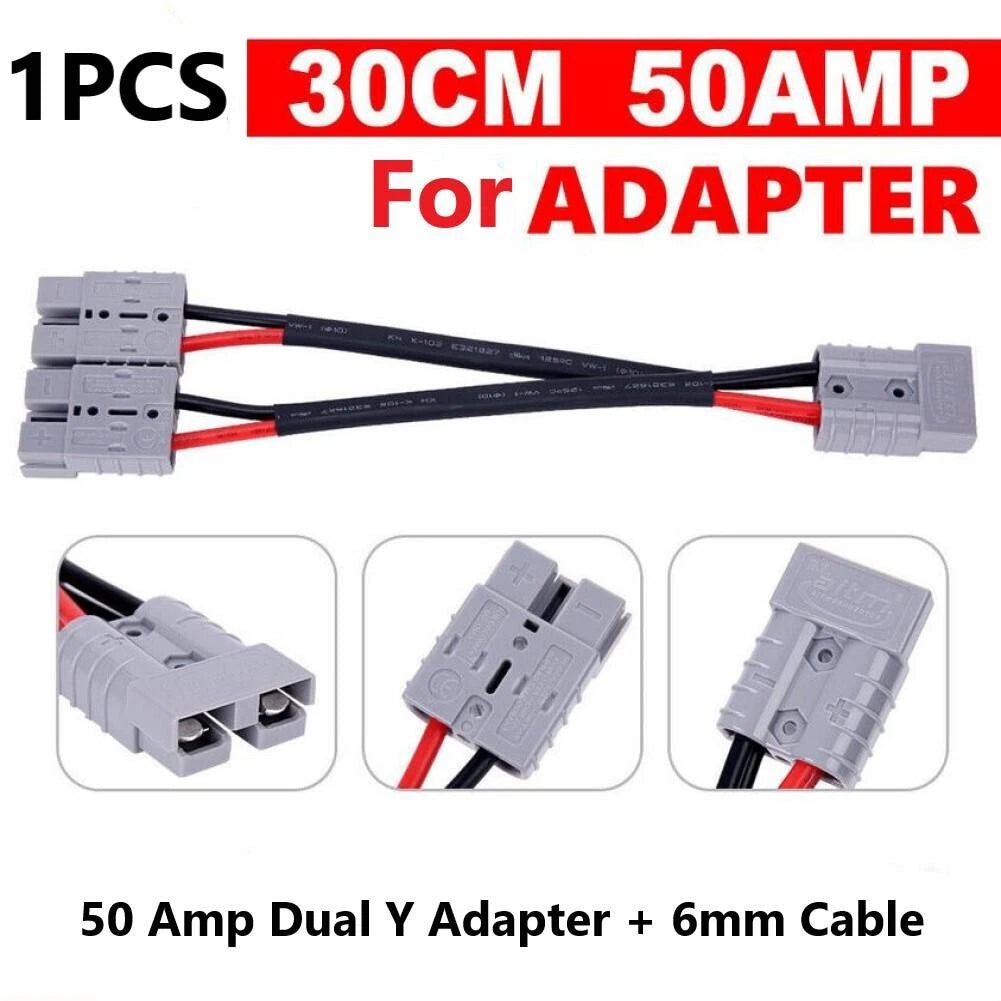 Dual Y Adaptor Cable Extension Lead for Anderson Plug (50A)