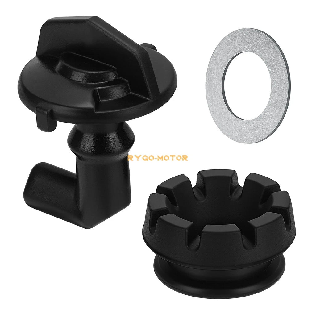 1/4 Turn Hood Latch Set with Rubber Grommet & Washer for Polaris RZR 570 800 900 XP (2010–2021)