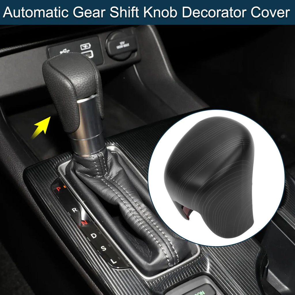 Shift Knob Decor Cover Replacement for Honda Civic (2022–2025) Black