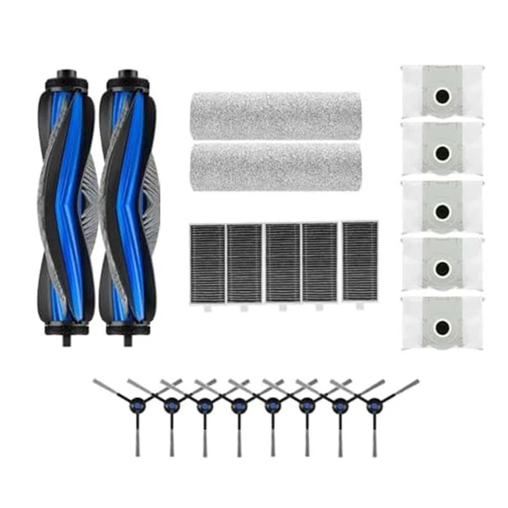 Set of 4 Side Brushes and Filter Bags for X8 Pro and S14 Plus