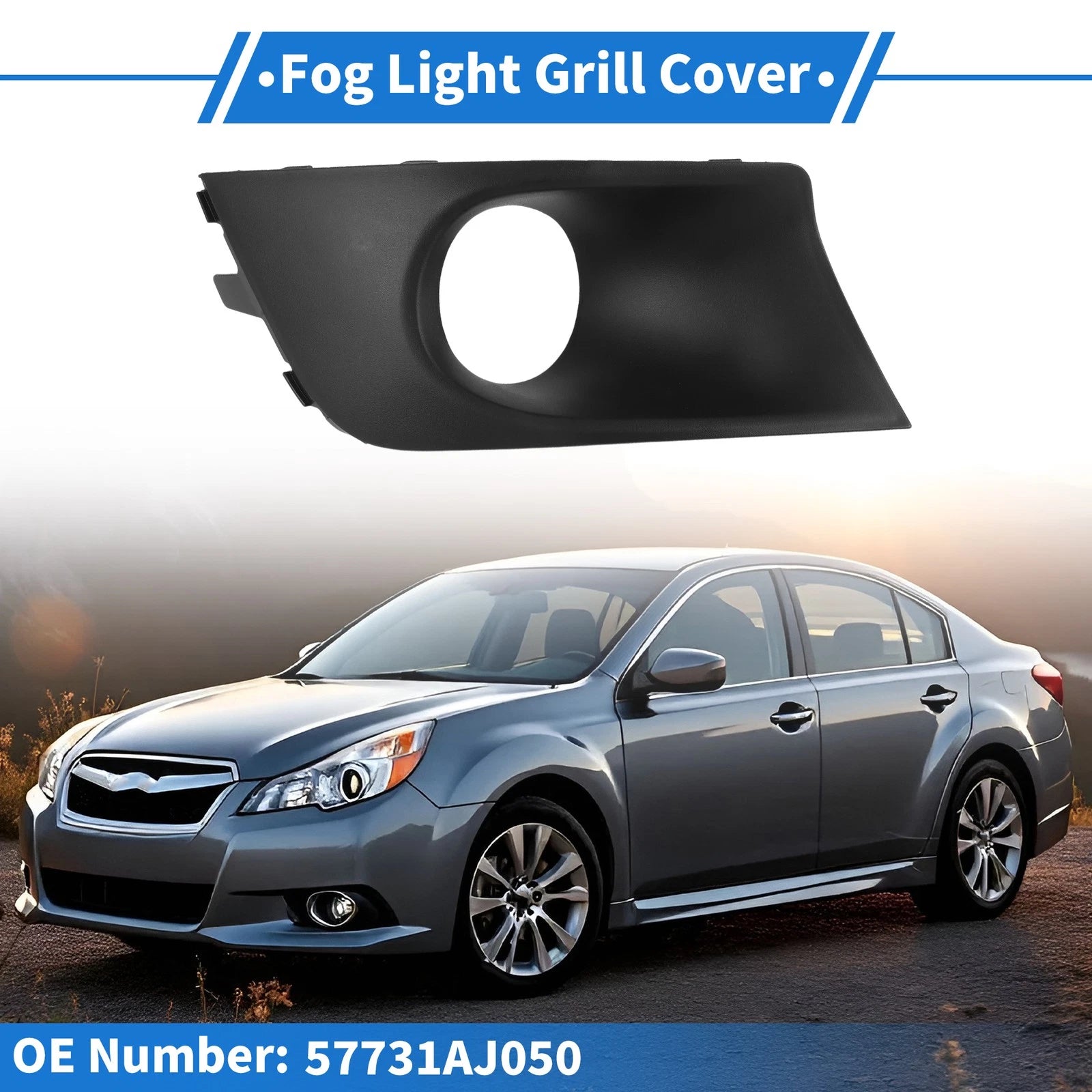 Front Left Fog Light Grill Replacement for Subaru Legacy (2010–2014)