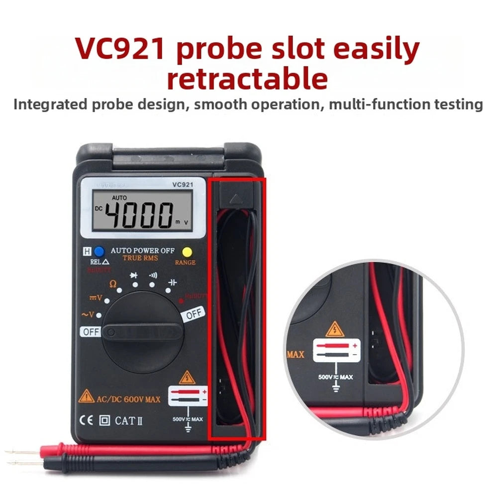 VC921 Auto Ranging Multimeter True RMS 4000 Counts Portable Measurement