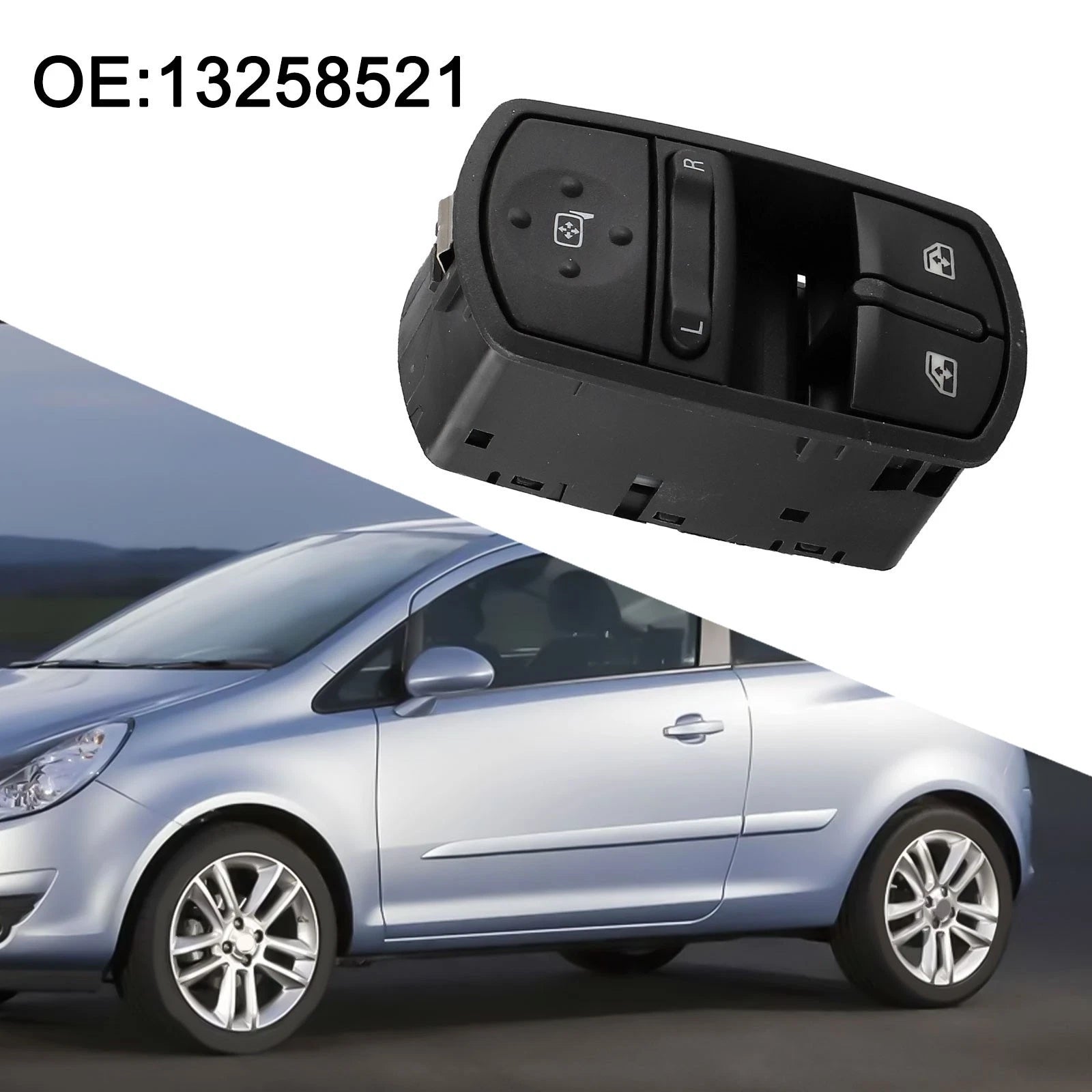 Electric Power Window Switch Assembly for Vauxhall Corsa D (2006–2014)