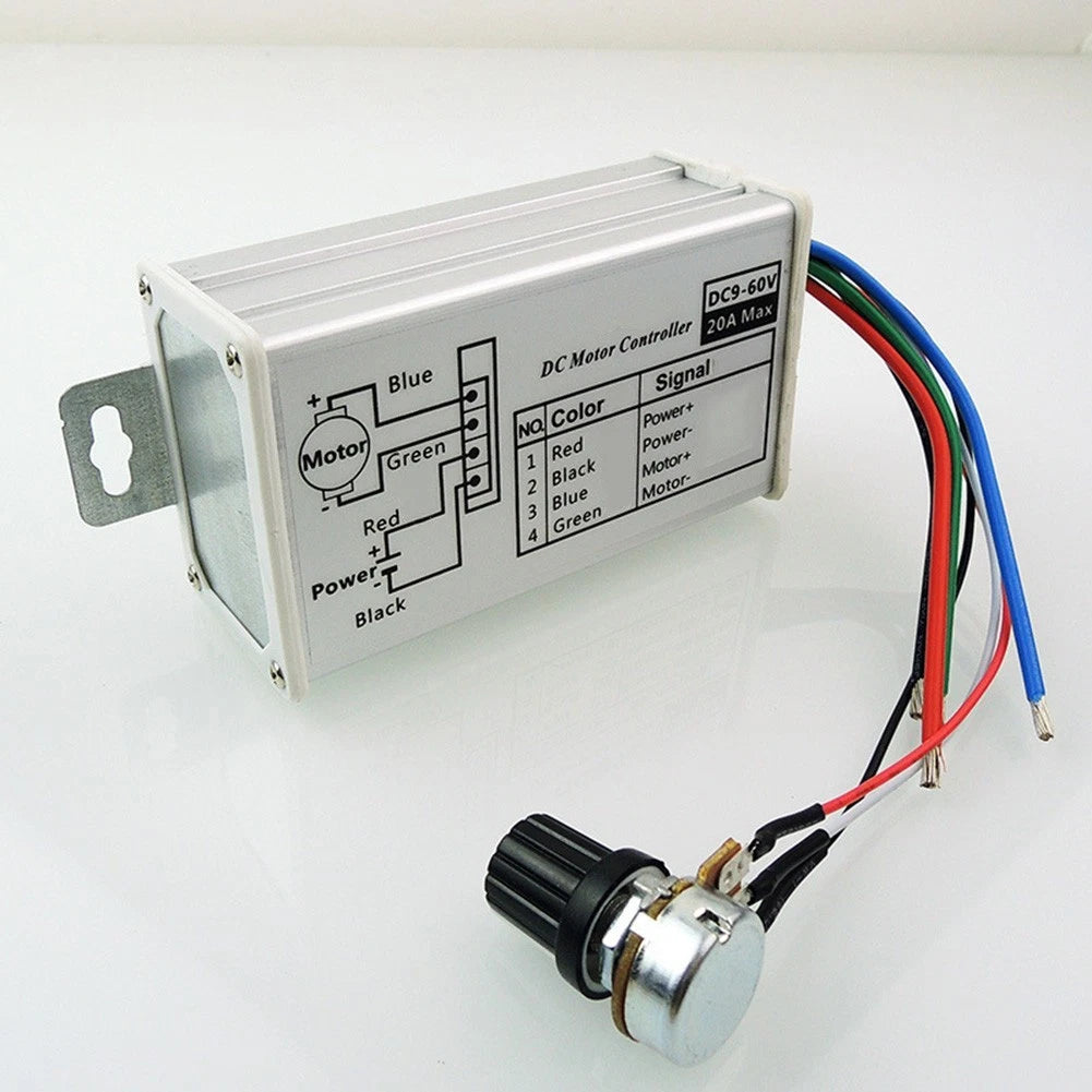 20A DC Motor Speed Controller for PWM Technology (9V–60V)