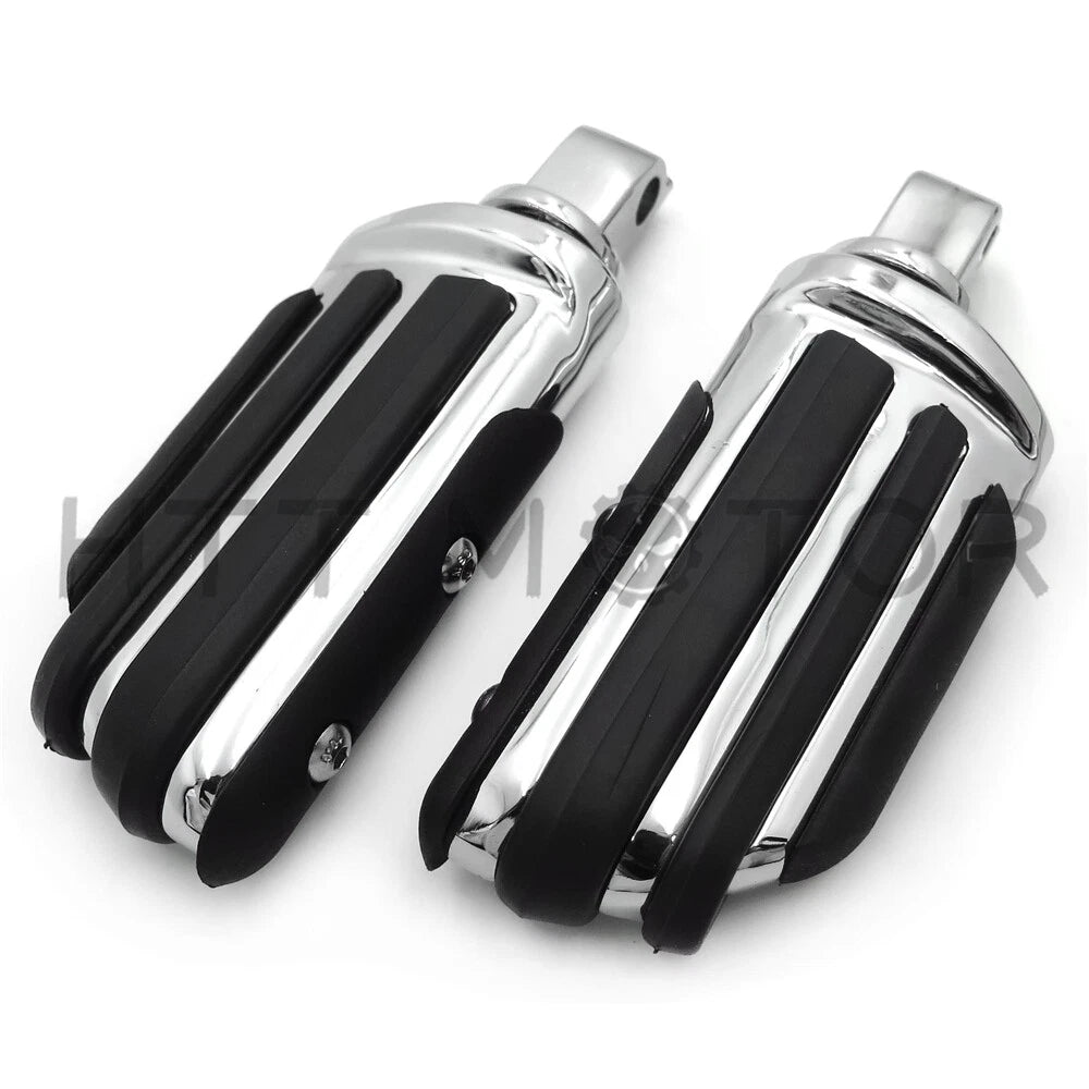 Rubber Pilot Footpeg for Victory King Pin (Rear) Chrome