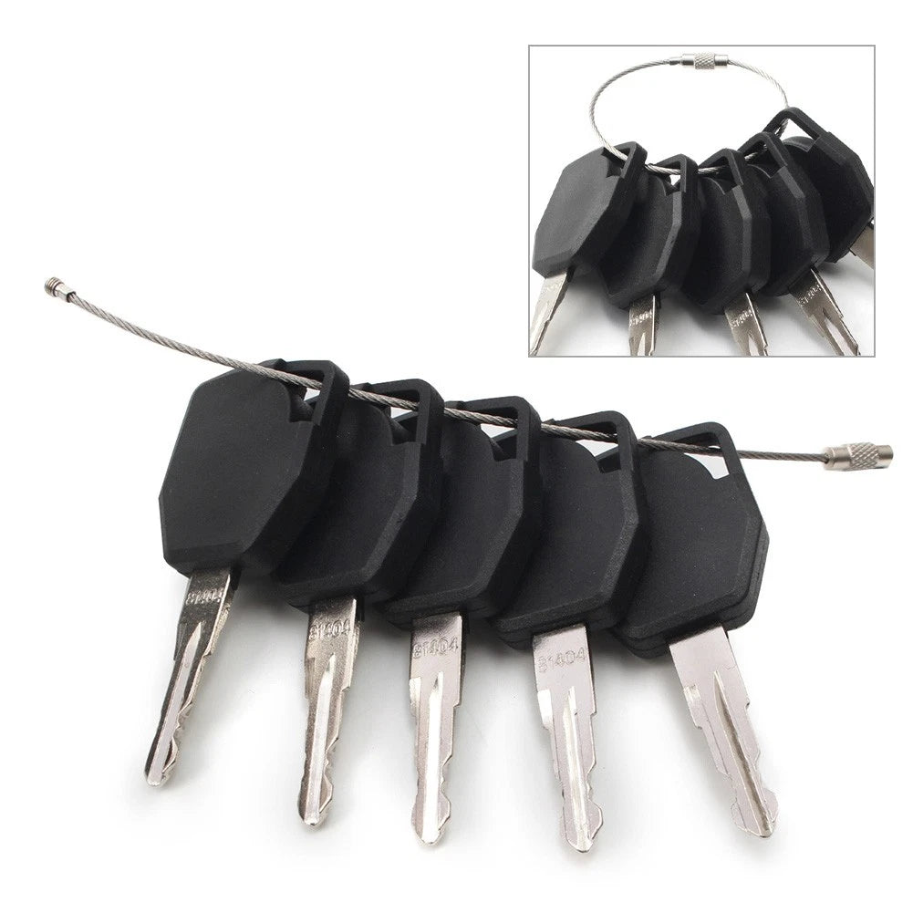 5PCS 81404 Keys For JCB Backhoe Heavy Equipment Ignition 760 820 860 880 970 980