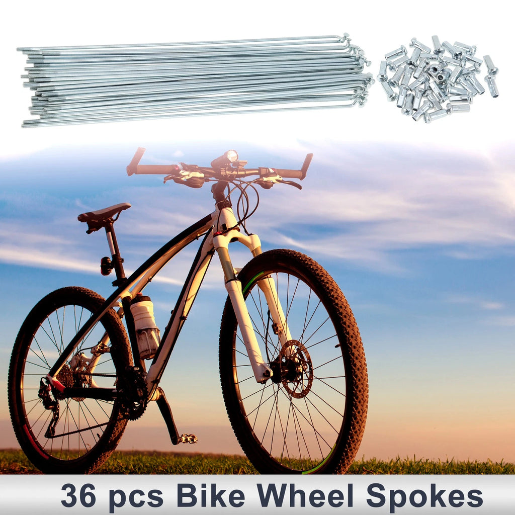Bicycle Spokes Nipple Replacement Set 249mm Carbon Steel for All Makes (2010–2010)