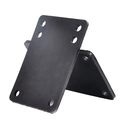 Set of 2 Black 3mm Soft Skateboard Riser Shock Pads for Longboard