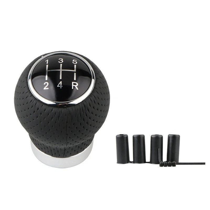 Black Leather Shift Knob for 5 Speed and 6 Speed Manual