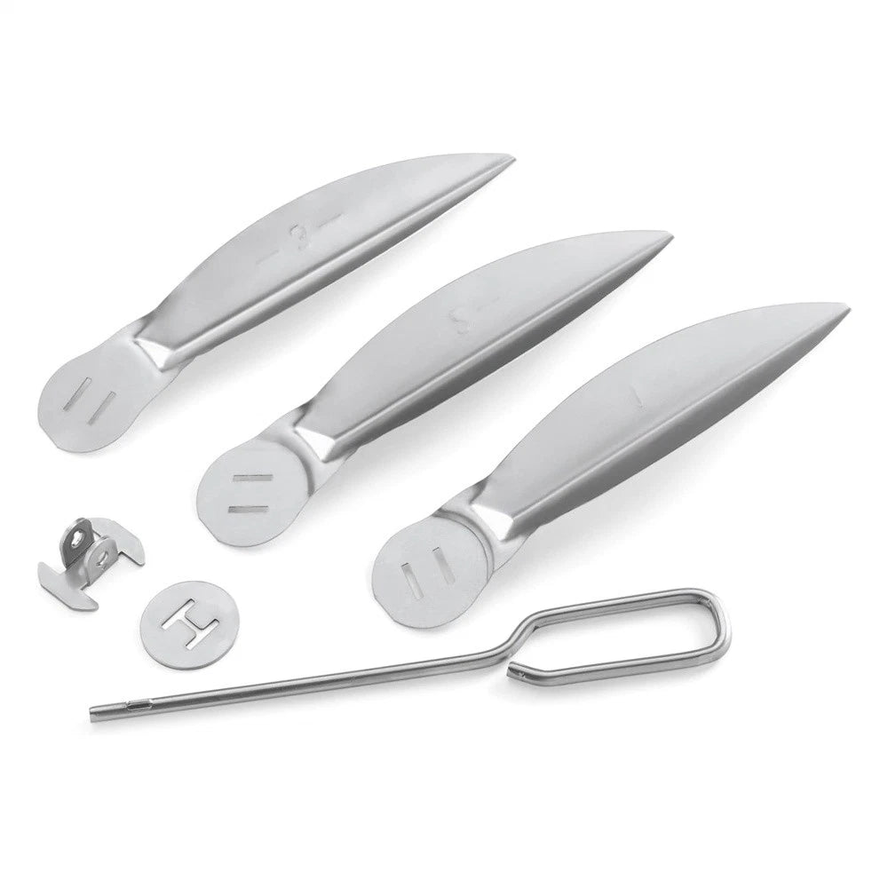 22-1/2-Inch One-Touch Cleaning System Kit For Weber Grills Silver