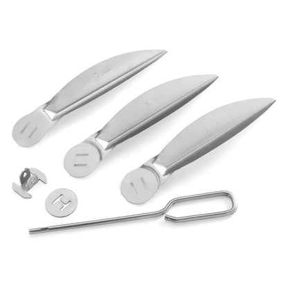 22-1/2-Inch One-Touch Cleaning System Kit For Weber Grills Silver