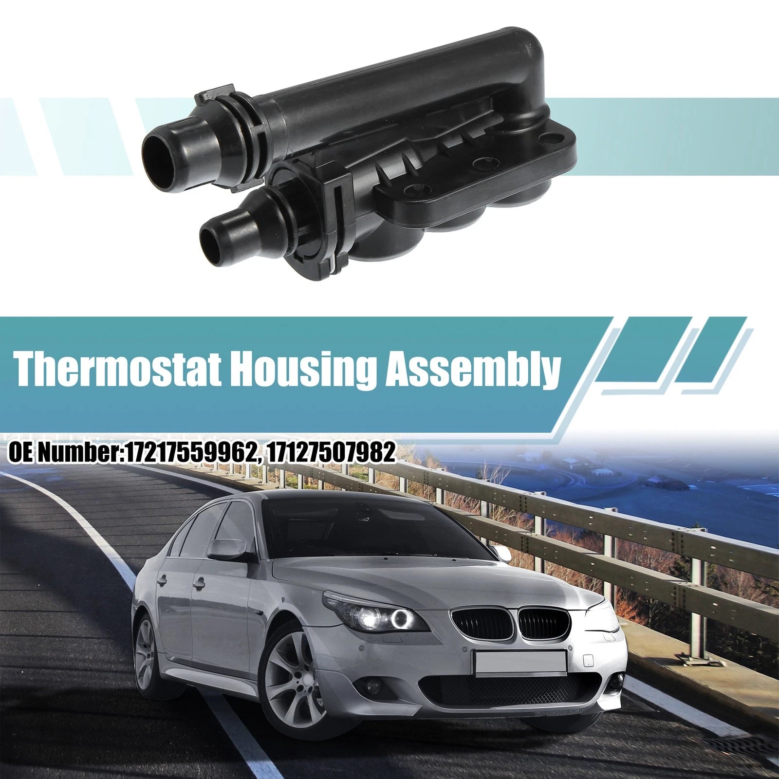 Engine Coolant Thermostat Housing Assembly for BMW 525i (2004–2007)