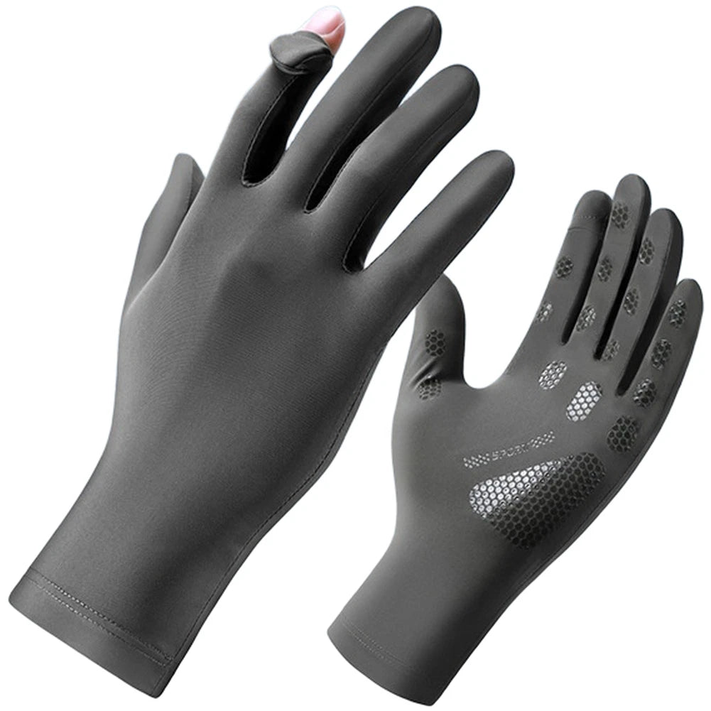 Lightweight Stretch Cycling Gloves for Universal Fit (UPF50+, Touchscreen Ready)