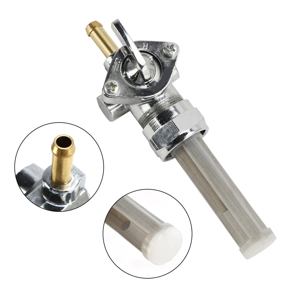 Gas Tank Fuel Cock Valve Petcock for Harley FLH FXE (1975–1982) 62166-81