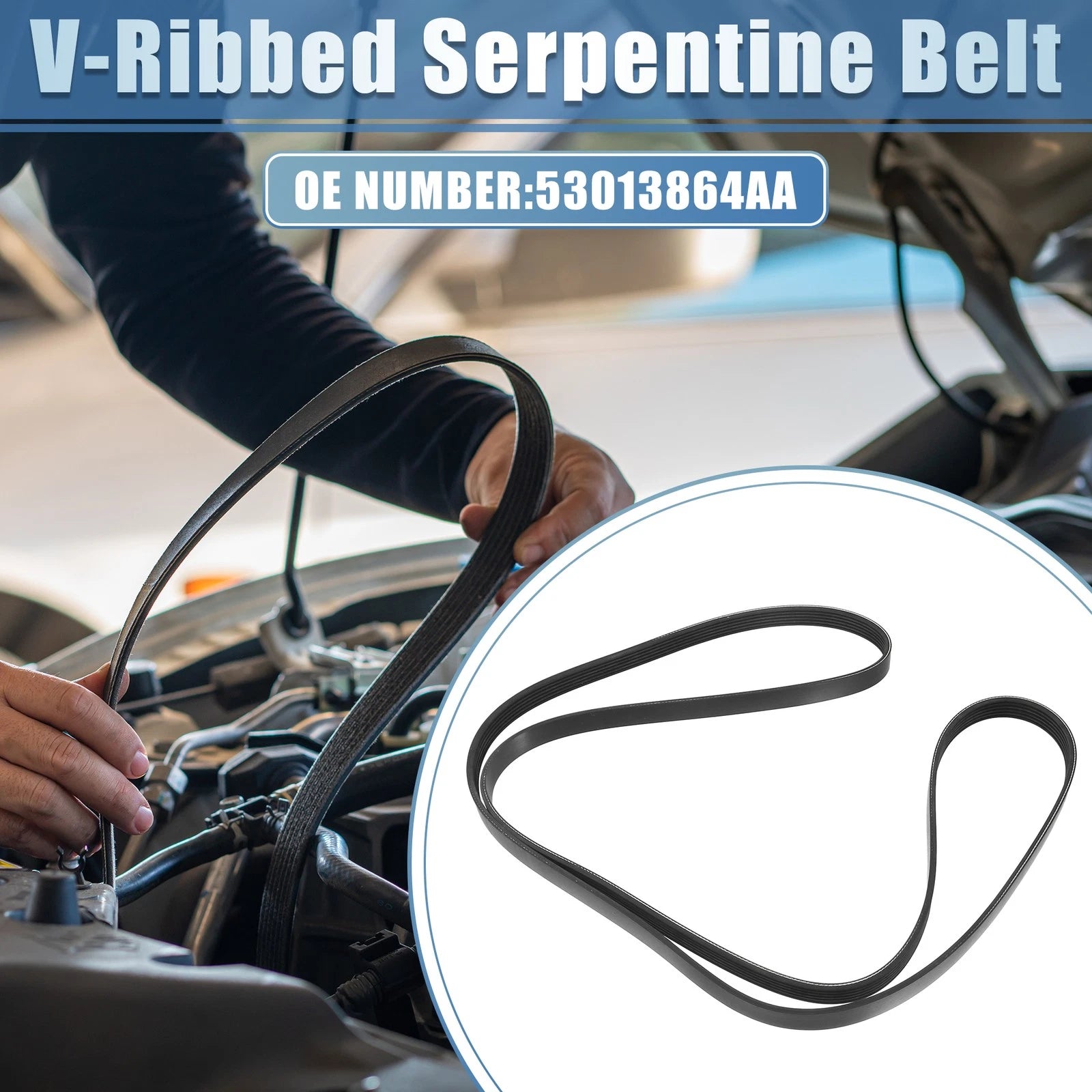 V-Ribbed Serpentine Drive Belt Replacement for Chevy Venture (2003–2005)