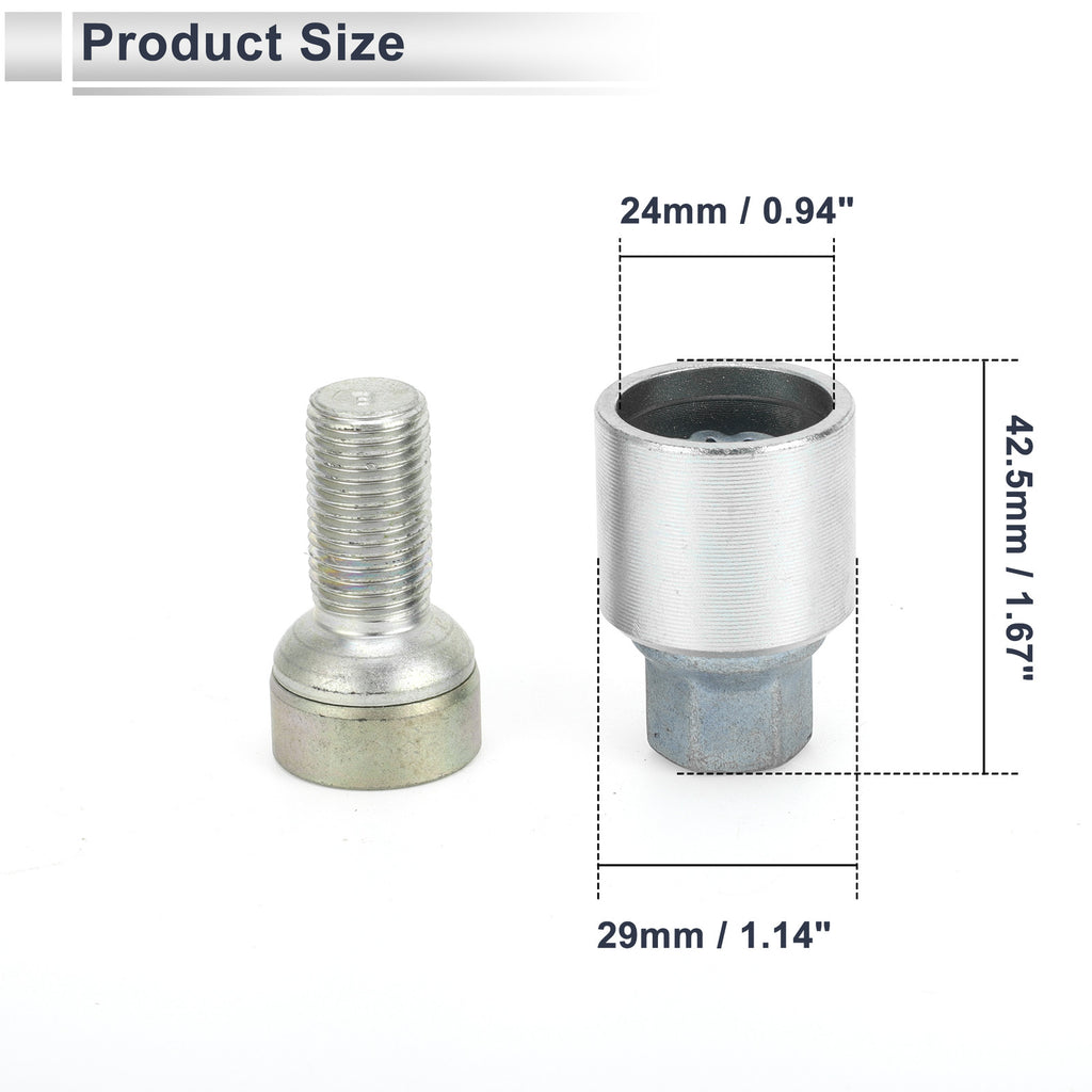 Wheel Lock Lug Nut Key Socket and Bolt Removal Kit for Audi A4L A5 (2013–2024)