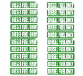 20x Diesel Fuel Only Sticker for Truck (Gasoline Tank Decal)